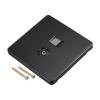 PATIKIL RJ45 CAT6 Socket TV Wall Plate Outlet Black for Home Office view 1