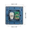 PATIKIL RJ45 CAT6 Socket TV Wall Plate Outlet Black for Home Office view 2