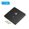 PATIKIL RJ45 CAT6 Socket TV Wall Plate Outlet Black for Home Office view 3
