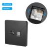 PATIKIL RJ45 CAT6 Socket TV Wall Plate Outlet Black for Home Office view 4