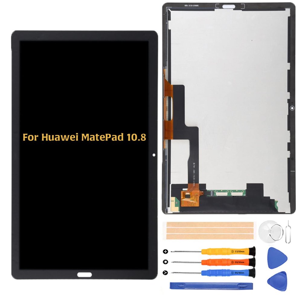 A-MIND for Huawei MatePad 10.8 Screen Replacement SCMR-W09 SCMR-AL00 LCD Display Touch Digitizer Full Assembly with Repair Tool Kits(Black)