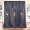 30 ft x 10 ft Wrinkle Free Charcoal Backdrop Curtain for Parties, Dark Grey Polyester Photo Backdrop Drapes for Baby Shower Wedding Engagement Birthday Party Backdrop Stand,5ft x 10ft 6 Panels view 3
