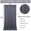10 ft x 10 ft Wrinkle Free Charcoal Backdrop Curtain for Parties, Dark Grey Polyester Photo Backdrop Drapes for Baby Shower Wedding Engagement Birthday Party Backdrop Stand,5ft x 10ft 2 Panels view 2