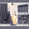 10 ft x 10 ft Wrinkle Free Charcoal Backdrop Curtain for Parties, Dark Grey Polyester Photo Backdrop Drapes for Baby Shower Wedding Engagement Birthday Party Backdrop Stand,5ft x 10ft 2 Panels view 3