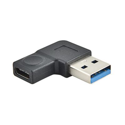 YSJJZRL 1 Pc 90 Degree Angle Micro 5 pin Male to Type C Female Converter Adapter (USB F to Type C M-Right)