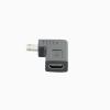 YSJJZRL 1 Pc 90 Degree Angle Micro 5 pin Male to Type C Female Converter Adapter (USB F to Type C M-Right) view 3