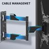 Full Motion TV Wall Mount for Most 26-60 Inch Flat Curved TVs, Wall Mount TV Bracket with Swivel Articulating Extension Tilt Arm, Support up to 77lbs, Max VESA 400x400mm(MAP3) view 4