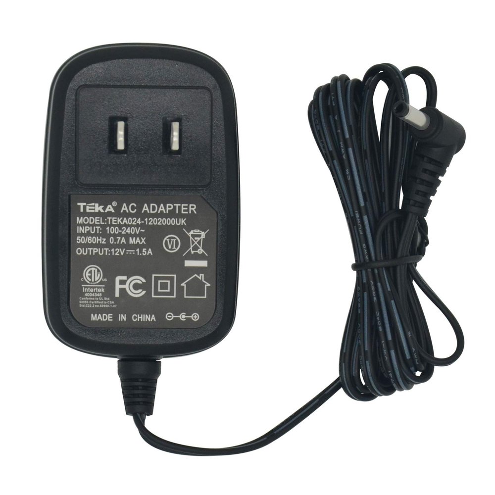 12V 1.5A AC Adapter for WONNIE Models W-103/W-1068/W-612D/W-1011/W-3015