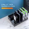 5-Bay SATA Hard Drive Docking Station, USB 3.0 (5Gbps), Supports up to 30TB (56TB) 2.5 SATA SSD/HDD, with 1:4 Offline Clone/Duplicator Function view 2
