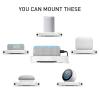 Cuifati Speaker Wall Mounts for 3rd Generation &, Small Wall Shelf with Cord Management, Compact Bracket Stand Saves Home & Kitchen Counter Space () view 2