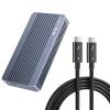 ACASIS 40Gbps M.2 NVMe SSD Enclosure, Upgraded Sturdy 8TB USB-C Aluminum External Hard Drive Enclosure with thunderbolt 4 cable 6.6ft/2m view 1