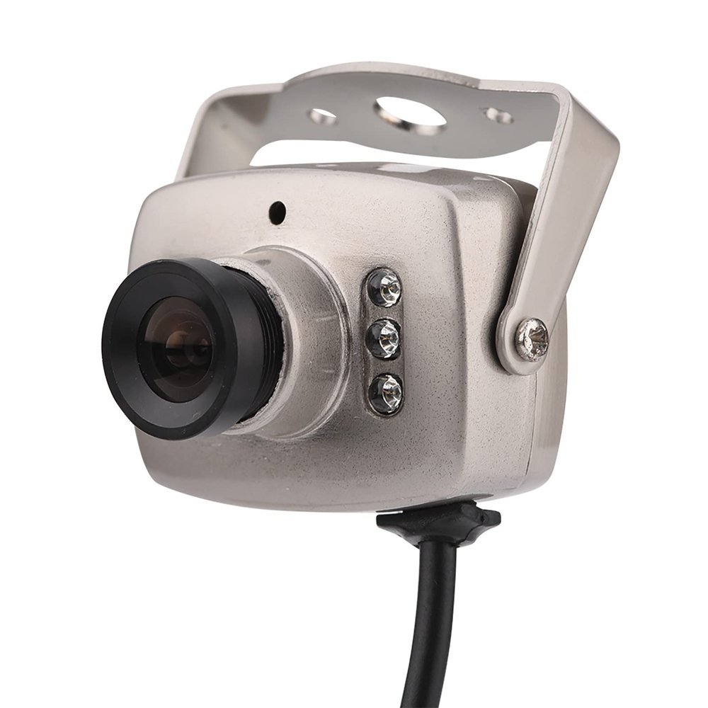 Yunseity Mini CCTV Camera, Infrared Night Wired Security Camera, Anti Interference CMOS Digital Video Camera for Home Office Warehouse Factory Supermarket (NTSC Format (on Sticky Notes))