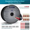 Elecan Pro Series 16/2 Outdoor Speaker Wire Cable 150 Ft 16 Gauge AWG with Tool Kits-Direct Burial in Wall CL3 CL2 Rated-PVC Jacket&Film&Cotton for Home Theater,Car Audio Speaker,Stereos-Black view 2