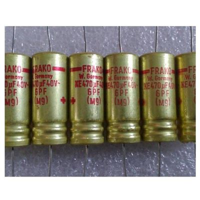 1pcs Axial electrolytic Capacitor Frank FRAKO 40v 470uf Scarlet Axial Tonic Fever Filter Long Life Capacitor