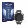 savvies Screen Protector compatible with Garmin Fenix 7S Pro Solar (42 mm) Protection Film Clear 6-Pack view 1