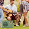 ASHATA Rechargeable Vintage Bluetooth Speaker, Retro Bluetooth 5.0 Speaker, Mini Bluetooth Speaker Memory Card AUX USB Rechargeable MP3 Player for Camping Party Gift (Green) view 4