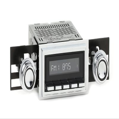 RetroRadio Compatible with 1967-68 Ford Mustang Features Include Bluetooth, HD, SiriusXM Ready, AM/FM LBC-M4-126-08-77F1