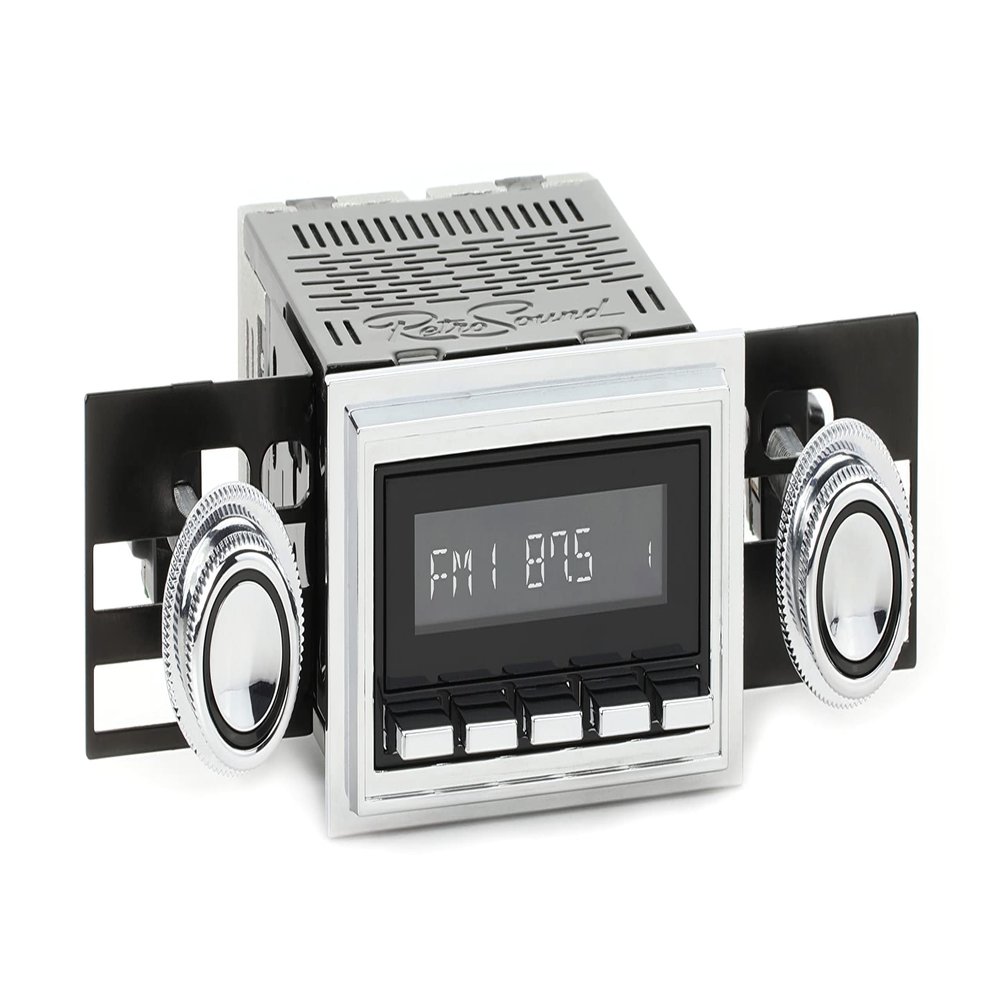 RetroRadio Compatible with 1967-68 Ford Mustang Features Include Bluetooth, HD, SiriusXM Ready, AM/FM LBC-M4-126-08-77F1
