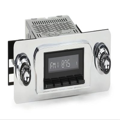 RetroRadio Compatible with 1960-62 Ford Galaxie Features Include Bluetooth, HD, SiriusXM Ready, AM/FM LB-M4-122-25-85F3