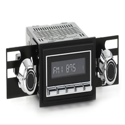RetroRadio Compatible with 1968-79 Ford F-Series Truck with AM Factory Radio Features Include Bluetooth, HD, SiriusXM Ready, AM/FM LC-M4-226-55-75F7