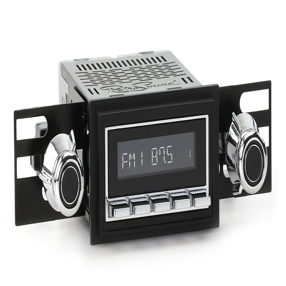 RetroRadio Compatible with 1968-79 Ford F-Series Truck with AM Factory Radio Features Include Bluetooth, HD, SiriusXM Ready, AM/FM LC-M4-226-55-75F7