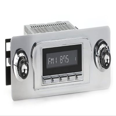 RetroRadio Compatible with 1960-62 Ford Galaxie Features Include Bluetooth, HD, SiriusXM Ready, AM/FM LC-M4-122-25-85F3