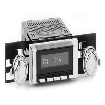 RetroRadio Compatible with 1964-65 Chevrolet El Camino Features Include Bluetooth, HD, SiriusXM Ready, AM/FM LBC-M4-111-03-73C2