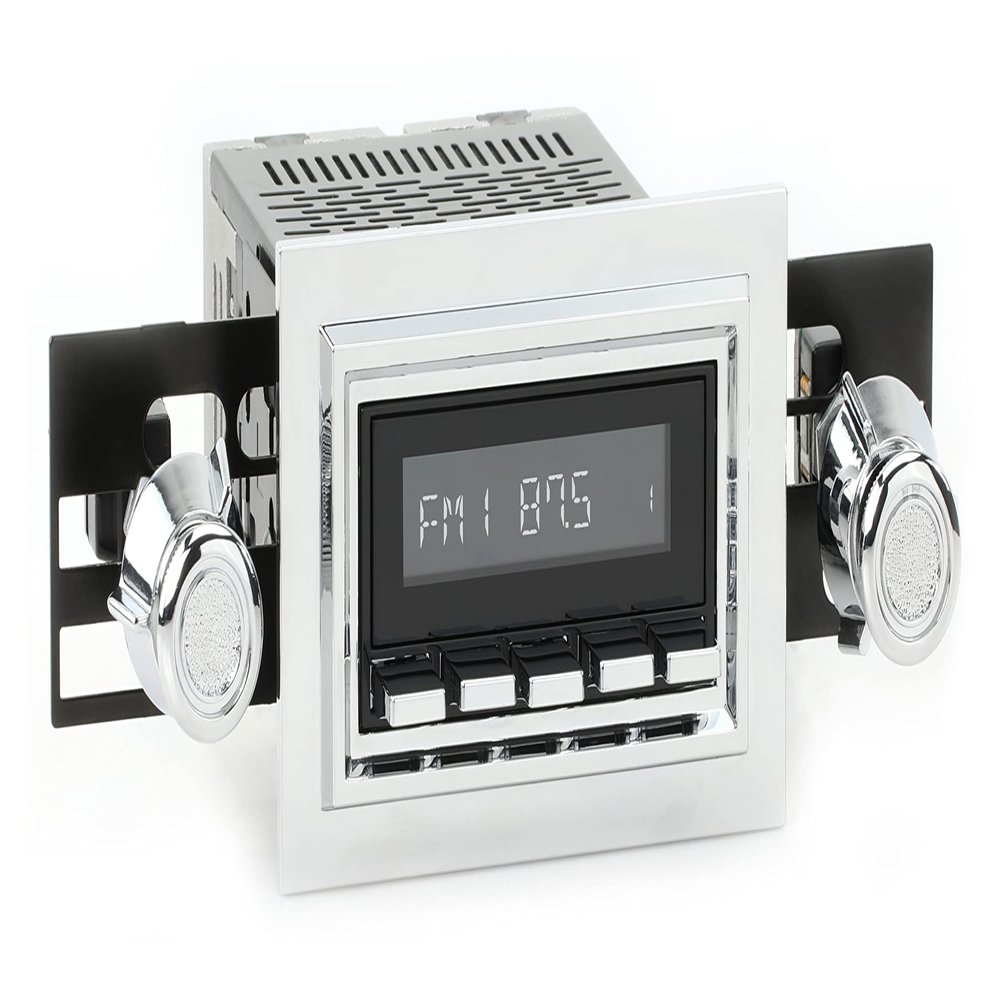 RetroRadio Compatible with 1968-79 Ford F-Series Truck with Deluxe 8-Track Factory Radio Features Include Bluetooth, USB, AM/FM HBC-M2-121-05P-75PF2