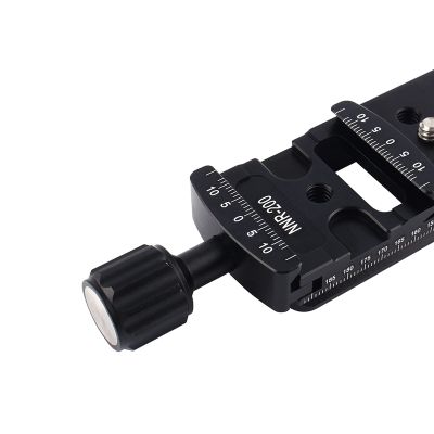 Camera Nodal Quick Release Clamp 200mm Black Aluminum Alloy Rail Nodal Slide Plate Quick Release Clamp for Camera Macro Photography,Rail Slide Plate