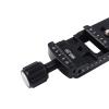 Camera Nodal Quick Release Clamp 200mm Black Aluminum Alloy Rail Nodal Slide Plate Quick Release Clamp for Camera Macro Photography,Rail Slide Plate view 1