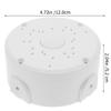 Hemobllo Security Camera Junction Box Waterproof Electrical Box for Outdoor Extension Cord and Cable Connector Protection Wall or Ceiling Mount 4.72 X 4.72 X 2.04 in 1 Pack view 2