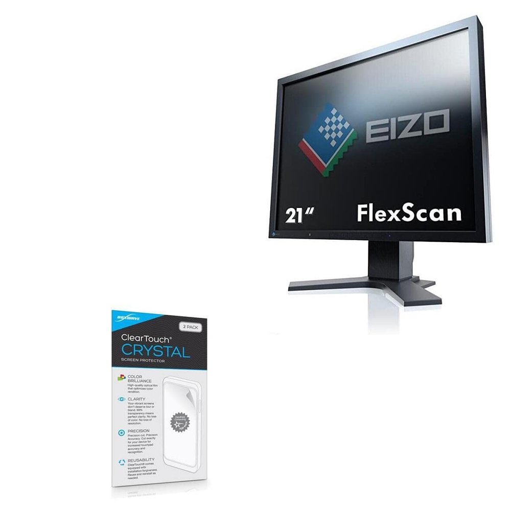 BoxWave Screen Protector Compatible with EIZO S2133 - ClearTouch Crystal (2-Pack), HD Film Skin - Shields from Scratches