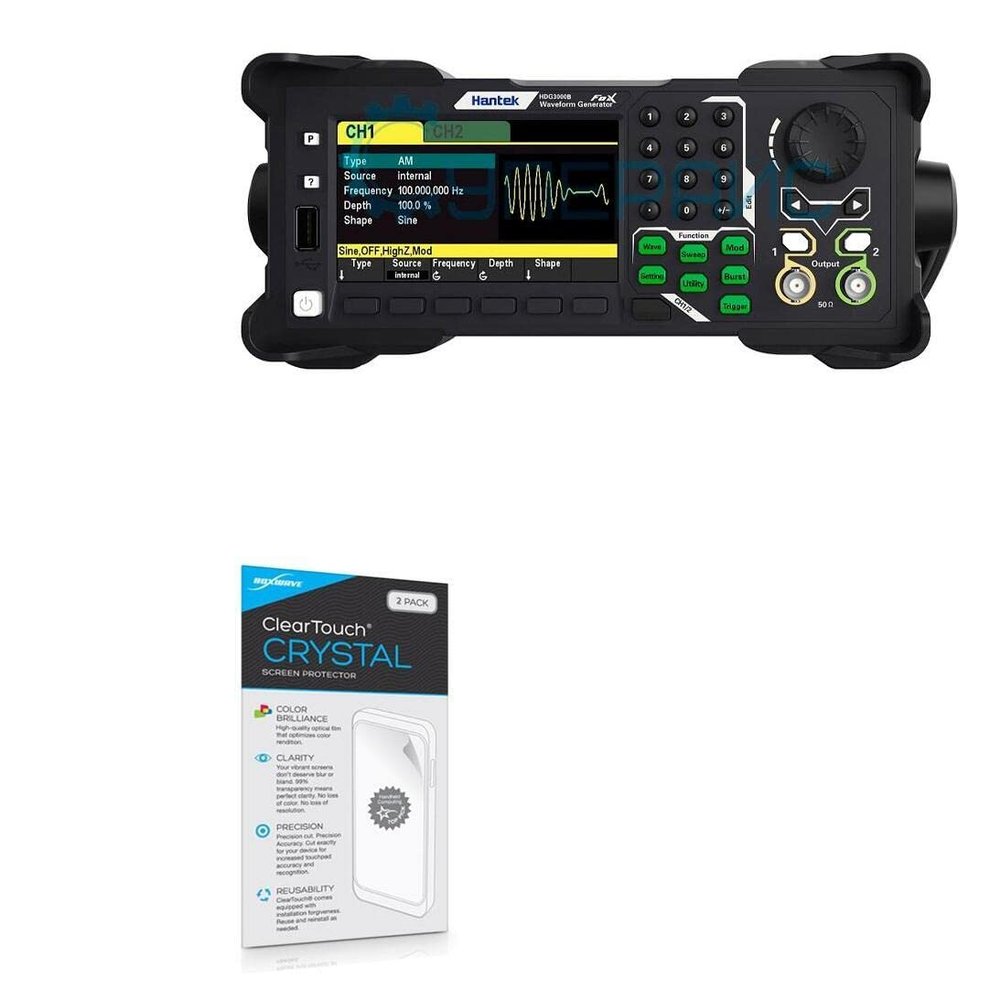 BoxWave Screen Protector Compatible with Hantek HDG3082B - ClearTouch Crystal (2-Pack), HD Film Skin - Shields from Scratches