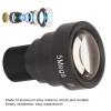 50mm 5MP HD Camera, M12 Interface Adjustable Board Lens Improve Sharpness, Aluminum Alloy Single Board Lens Manual Focus Length Rotate Mounted with Lens Cover for Network Cameras view 3