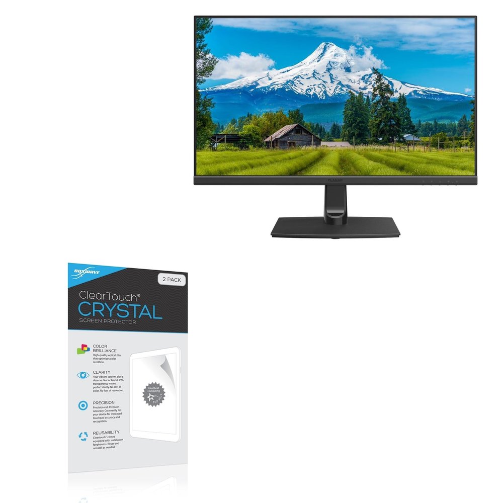 BoxWave Screen Protector Compatible with Planar PXN2700 (27 in) - ClearTouch Crystal (2-Pack), HD Film Skin - Shields from Scratches