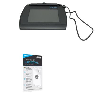 BoxWave Screen Protector Compatible with Topaz SignatureGem LCD 4x5 - ClearTouch Crystal (2-Pack), HD Film Skin - Shields from Scratches