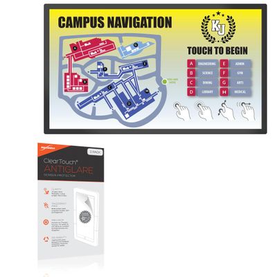 BoxWave Screen Protector Compatible with Planar PT3270Q (32 in) - ClearTouch Anti-Glare (2-Pack), Anti-Fingerprint Matte Film Skin