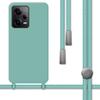 Tumundosmartphone Liquid Silicone Case with Lanyard for Xiaomi Redmi Note 12 Pro 5G Green view 1