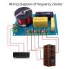 Diarypiece 2 Pcs 3 Way Speaker Crossover Divider Hifi Filter, Circuit Board Stereo Audio Frequency Filter 200W view 4