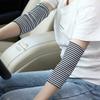 Jinbiyike Elbow Arm Warm Sleeve Men and Women Cover Scar Tattoo Sleeve Running Fitness Elastic Hand Shaping Arm Sleeve (Stripa-A4) view 4