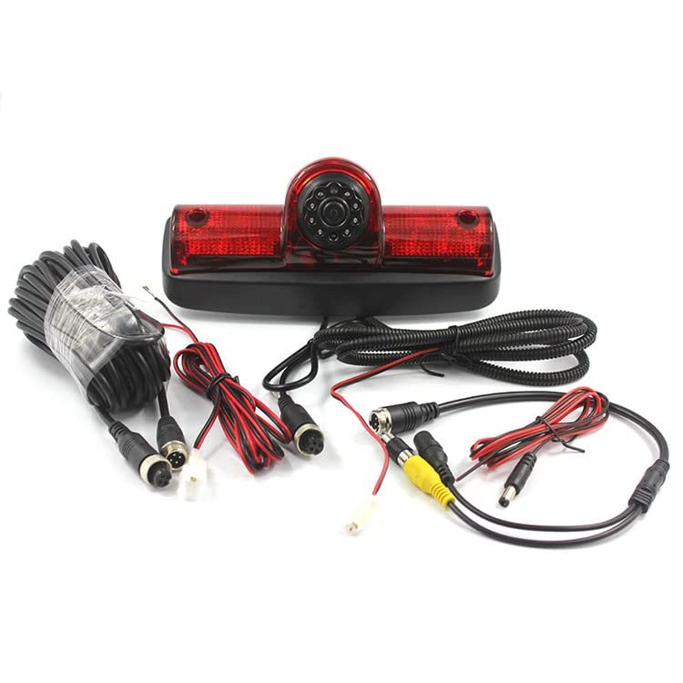 3rd Third Brake Light Backup Reverse Parking Rear View Reversing Camera Led/IR Light Night Vision Waterproof IR Lights for RAM PROMASTER Cargos Van Guide Line HD CCD (Camera)