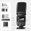 PHOTOOLEX Camera Flash for Canon Nikon Sony Panasonic Olympus Fujifilm Pentax Sigma Minolta Leica and Other SLR Digital and Digital Cameras with Single Contact Hot Shoe view 2