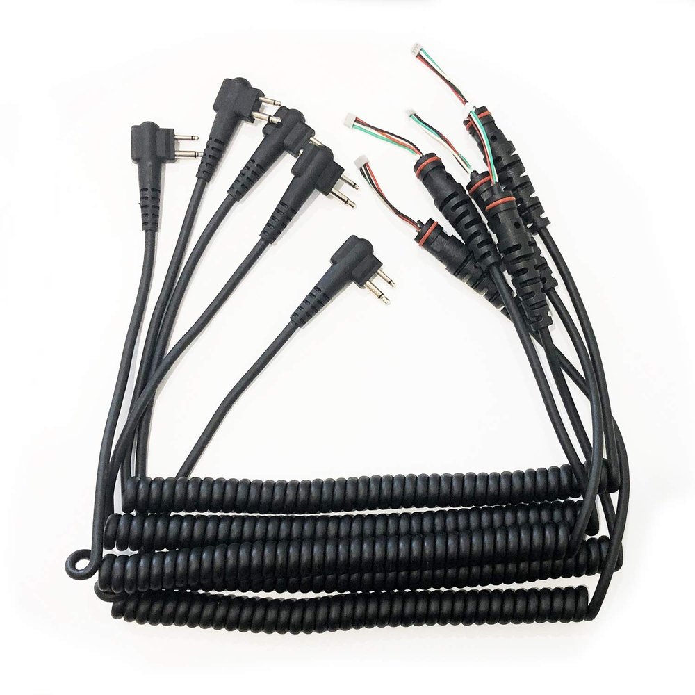 Amazingxiax 5Pack Microphone Cable Cord Compatible for CP200 CP200D CP200XLS CP185 PR400 GP88 GP2000 CP1660 CP100 PRO3150 CLS1410