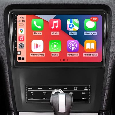 CZSWCH Android 12 Stereo for Ford Mustang (2010-2014) Manual AC,10 inch IPS Screen 2G+32G Build-in Wireless Carplay/Android Auto Free AHD Camera