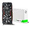 51RISC GeForce GTX 1660 Ti Graphics Card, 6GB GDDR6 192bit Video Card for Gaming GPU PCIe 3.0 x16 DP HDMI DVI 1080P 2K Game PC Card 1660ti 4K 8K Display (GTX 1660 Ti - Red) view 1