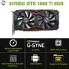 51RISC GeForce GTX 1660 Ti Graphics Card, 6GB GDDR6 192bit Video Card for Gaming GPU PCIe 3.0 x16 DP HDMI DVI 1080P 2K Game PC Card 1660ti 4K 8K Display (GTX 1660 Ti - Red) view 2