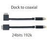 1ft Dock to RCA Female coaxial Cable Digital Audio Adapter Wire spdif for amp Sound Preamp Amplifier DSD64 dsd128 for NW-A55 A56 A57 A55HN A56HN A57HN NW-A35 NW-A45 NW-ZX300 ZX300A NW-WM1A WM1Z view 3