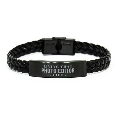 Mugart Photo Editor Braided Bracelet Photo Editor Student Graduation, Living that Photo Editor Life Funny, Sarcasm Gifts for Coworkers, Friend Photo Editor Birthday Idea