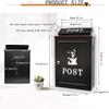 REMYS Suggestion Box Mailbox Complaint Suggestion Box Box Mailers Wall Hanging Outdoor Mailbox,Nostalgic Retro/Waterproof/No Rust/Home Decoration Mailbox Mailboxes view 2