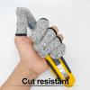 BlingKingdom 10pcs Breathable Cut Resistant Finger Cots Protection Reusable Durable Non Slip Finger Thumb Protector Gloves for Work Kitchen Garden Sculpture Grinding Stained Glass(Grey) view 2
